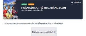 Read more about the article Cách nhận khuyến mãi hoàn trả 5% mỗi ngày tại Thể thao M88
